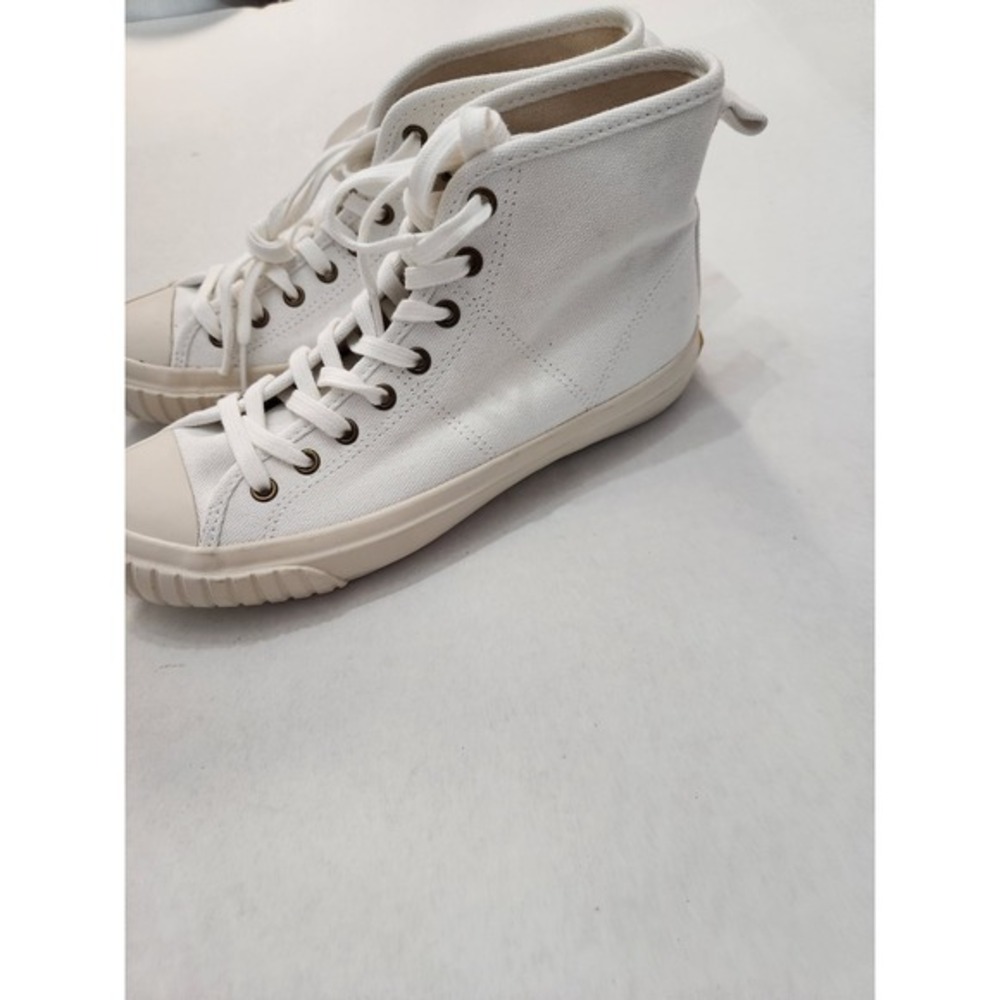 J. Crew White Canvas High Top Sneakers Size 6 Youth‎